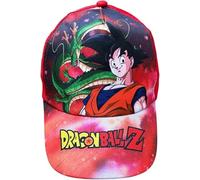 New Import Gorra Dragon B/Z Infantil y Juvenil - Diseño Goku y Shenron - Gorra Ajustable con Visera Curva (FR/ES, Números, 56)