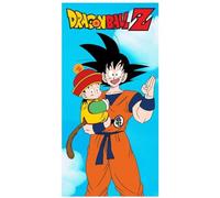 New Import Toalla de Microfibra Dragon Ball Z - 140 x 70 cm | Ligera, Suave y de Secado Rápido | Diseño Goku y Gohan