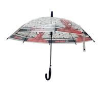 New Import-M815 SPS52501384 Spiderman Attack-Paraguas Cúpula Manual, 8 Paneles, Varillas Metálicas, Cómodo y Versátil, Calidad y Resistencia, 43 cm, Material Poliéster, Color, Multicolor, M