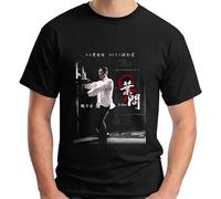 New IP Man 3 Kungfu Wing Chun Movie En'S Unisex 100% Cotton Short-Sleeve T-Shirts Black XL