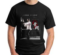 New IP Man 3 Kungfu Wing Chun Movie Unisex 100% Cotton Short-Sleeve T-Shirts Black M