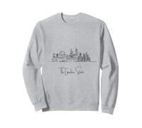 New Jersey Home Black Skyline Travel Art Souvenir Sudadera
