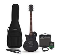 New Jersey Left Handed Electric Guitar Black 10W Guitar Amp & Accessory Pack
