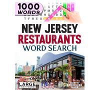 New Jersey Restaurants Word Search: Large Print