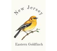 New Jersey State Bird, Eastern Goldfinch (Spinus tristis tristis) Notebook, Journal for Men, Women, Young Adults, Teens, Kids, Gift for Bird Watchers, ... 120 White Lined Pages, 6"x9", Eco-friendly