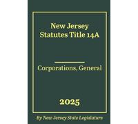 New Jersey Statutes Title 14A - Corporations, General 2025
