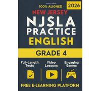 New Jersey Student Learning Assessments (NJSLA) - Grade 4 English Language Arts (ELA): Ace the NJSLA with Our All-in-One Workbook & E-Learning Platform: Videos, Games, and Tests