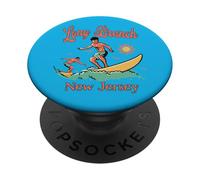 New Jersey Surfer Long Branch NJ Surfing Beach Vacaciones PopSockets PopGrip Adhesivo