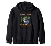 New Jersey Territory Fruit Northern highbush arándano v.3 Sudadera con Capucha