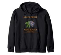 New Jersey Territory Fruta Arándano norte de arbusto alto Sudadera con Capucha