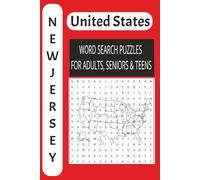 New Jersey USA Word Puzzle Book: The Ultimate Word Search Book for Adults, Seniors, and Teens | Large Print Edition | Brain Training Adventure: 50 Exciting Puzzles!