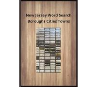 New Jersey Word Search: New Jersey Word Search Boroughs Cities Towns