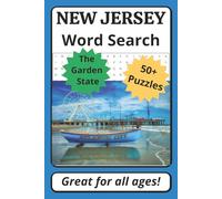 New Jersey Word Search Puzzle Book: Word Searches with Easy to Read Print about New Jersey | 6 x 9 inches, 110 pages | 50+ Puzzles | Great Gift for Traveling, Holidays, and Free Time