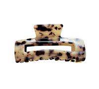 New Korean Black White Cow Color Acrylic Acetate Hair Clip Geometry Head Accessories Claw Clip for Women Jewelry (Color : Light leopard print)