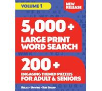 New Large Print Word Search Puzzle Book for Adults & Seniors: Easy & Relaxing Brain Games with 300+ Engaging Themed Puzzles - Connect, Unwind, Boost Memory & Enjoy Hours of Fun