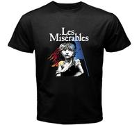 New Les Miserables Broadway Men's Black T-Shirt Black(Medium)