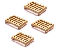 New Living Jabonera de bambú | Bandeja de jabón de bambú | 11 cm x 7,5 cm | Producto ecológico, regalo ecológico (4)