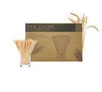 New Living Pajitas de Trigo | 100% Biodegradables | 100% Naturales | Sin BPA (200)