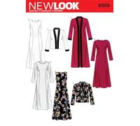New Look 6305 - Patrón de Costura para Vestidos de señora (Tallas 36 a 48)