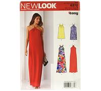 New Look 6372 NL Patrón de Blanco Mini Vestido, 22 x 15 cm
