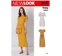 New Look 6650 Misses 'Just 4 Teijidos Vestido Patrón de Costura Tallas 10-22