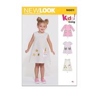New Look Children's Novelty Dress Paquete de Patrones de Costura, código de diseño S9365, Papel, Multicolor, Sizes 3-4-5-6-7-8
