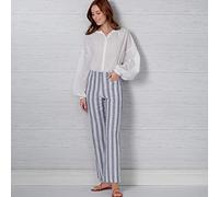 New Look N6660 - Patrón de costura para pantalones acampanados de talle alto en dos longitudes, papel, varios, A (8-10-12-14-16-18-20)