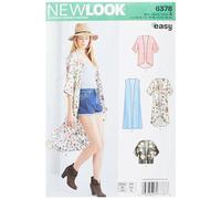 New Look Patron 6378 : Gilet, Papel, Blanco, 22 x 15 cm
