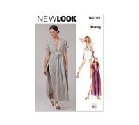 New Look Patrón de costura UN6795A para mujer caftán en dos longitudes S-M-L-XL-XXL