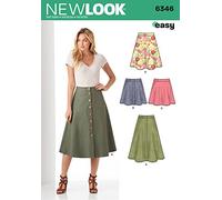 New Look Patron de Jupe, Blanco, 22 x 15 cm