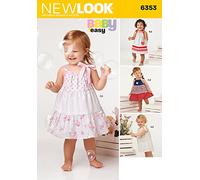 New Look Patron de Robe fillette, Papel, Blanco, 22 x 15 cm