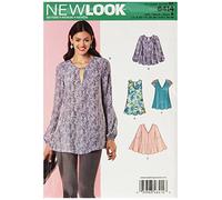 New Look Patrones de Costura para 'túnicas y Parte Superior con Cuello variaciones tamaño: un (8 - 10 - 12 - 14 - 16 - 18 - 20), 6414
