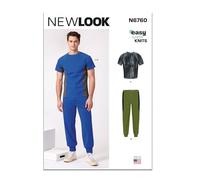 NEW LOOK UN6760A - Camiseta y pantalones de punto para hombre A (S-M-L-XL-XXL)