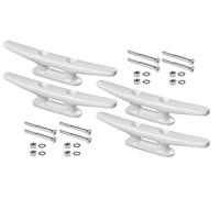 New Marine 4 tacos de nailon en blanco o negro, varios tamaños, incluye tornillos V4A (blanco, 170 mm)