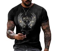 New Men Fashion Diamonds T-Shirts Skull Hot Drill tee Tops Short Sleeve O-Neck Rhinestone Club Men Clothing Tshirt Quality Y2K-LZT2221,L
