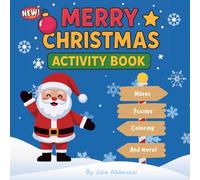 New Merry Christmas Activity Book: Holiday themed puzzles, mazes, wordplay, hidden objects, spot-the-difference, and more.