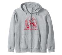 New Mexico Mountain Lion & Zia Outdoor Hiking Sudadera con Capucha