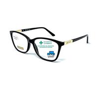 New model 2021 Gafas de lectura con filtro bloqueo de luz azul para gaming, ordenador, móvil. Anti fatiga, presbicia, vista cansada, Mujer Diseño en Colores. VENICE Smart (Black 2, +2,50)