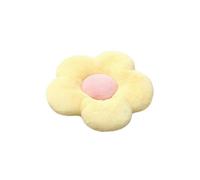 New ModelsLINJOU Plush Flower Cushion Floor Pillow Cushions Leisure Pillow Car Cushion Room Decor(50cm, Yellow)