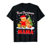 New Mom Christmas Costume First Christmas As a Mama Camiseta