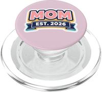 New Mom EST 2026 Madre Recién Nacido Bebé Mamá Mamá Mamá Lindo PopSockets PopGrip para MagSafe