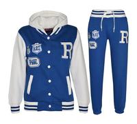 New Niños Niña Béisbol Chándal Chaqueta con Capucha Fondo Set Talla 7-13YEARS