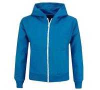 New Niños Niña Liso Unisex Fleace Sudadera Cremallera Estilo 1st Clase Envío