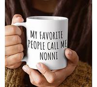 New Nonni - Taza de café con texto en inglés "Best Nonni Ever" Call Me Nonni Coffee Driver, taza de café Nonni, regalo de cumpleaños, idea de regalo