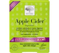 New Nordic Apple Cider Suplemento alimenticio Mega con Apple Cider Vinagre 30 pastillas