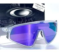 NEW Oakley Latch Panel Gafas Sol Shield Matte Clear PRIZM Purple oo9404-02