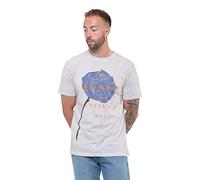 New Order Camiseta con logotipo oficial de Spring Substance Band para hombre, color natural, natural, M