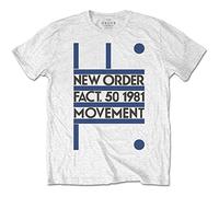 New Order 'Movement' (White) T-Shirt (x-Large)