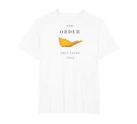 New Order True Faith Camiseta, Hombre Tallas Grandes, Blanco, 2X Alto