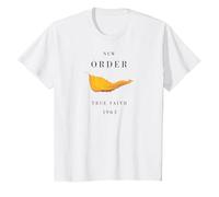 New Order True Faith Camiseta, Niños, Blanco, 4 años